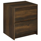 Orleans Furniture - Coaster - Westpark 2-drawer Nightstand LED Lights and USB Dark Pine - 315882
